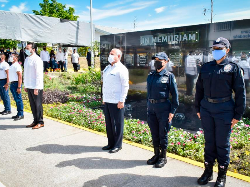 DEVELA CES MORELOS MEMORIAL EN HONOR A POLICÍAS FALLECIDOS EN CUMPLIMIENTO DE SU DEBER